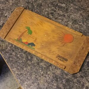 Vintage antique collector Hollywood tray primitive rustic farmhouse decor